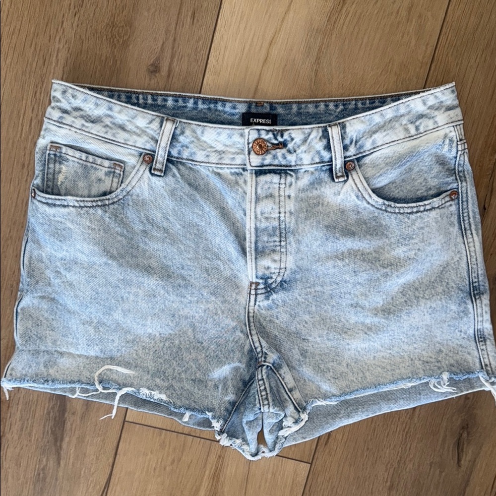 Express Light Blue Denim Women's Shorts
